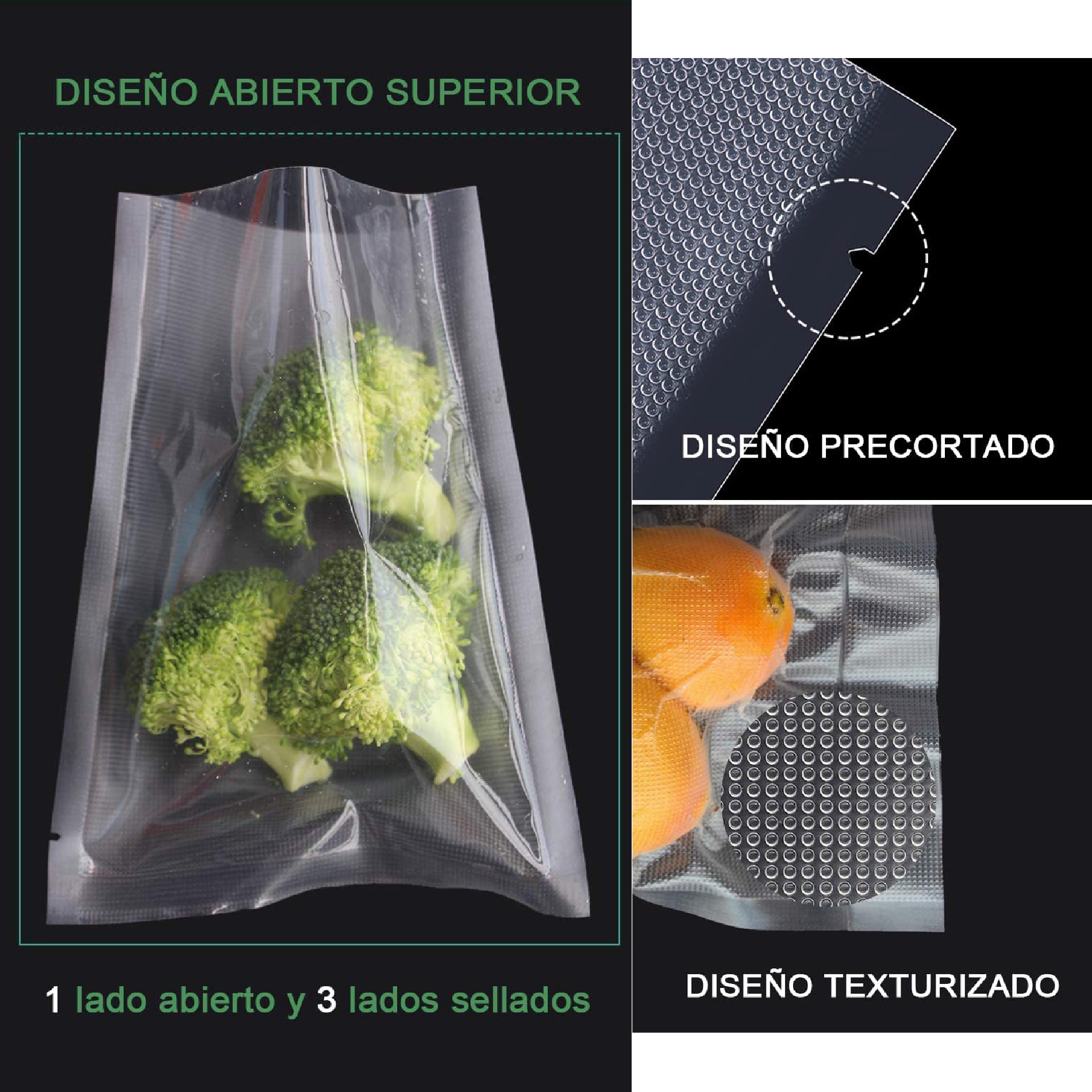 Miniatura 2 de Bolsas Sellado Al Vacío x100 Empaque